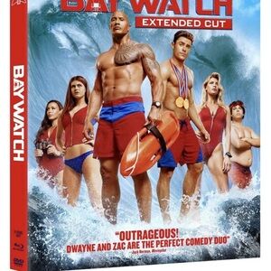 Baywatch 2017 Blu-ray DVD Zac Efron Dwayne Johnson Good Pre-Owned Condition
